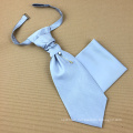 Men Tie Ascot with Pearl Cravat Pins